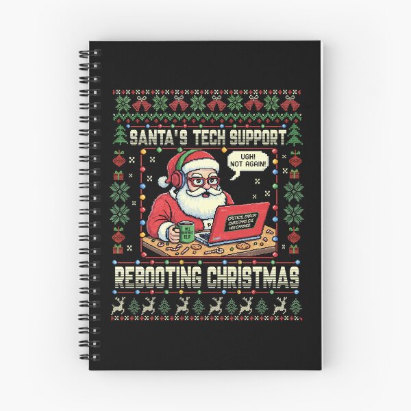 Item preview, Santa's Tech Support Rebooting Christmas designed and sold by Patchina.
