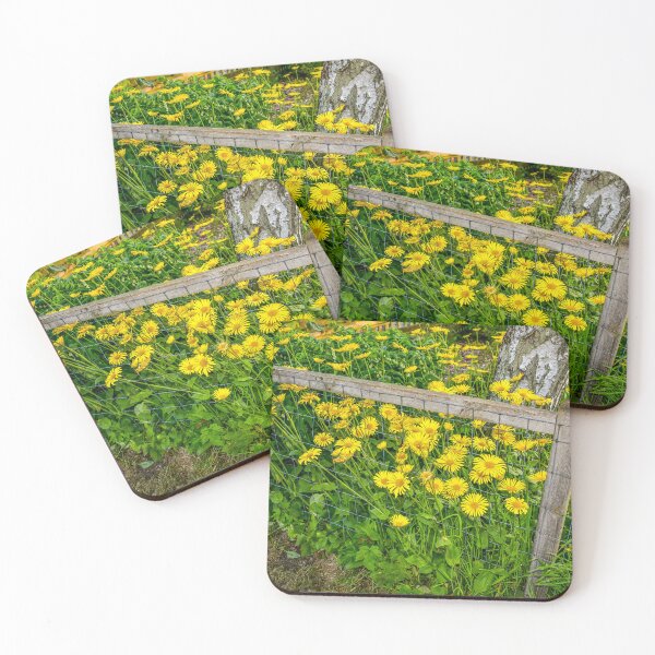 Item preview, Fence with yellow flowers designed and sold by Hans Peðer Alfreð .