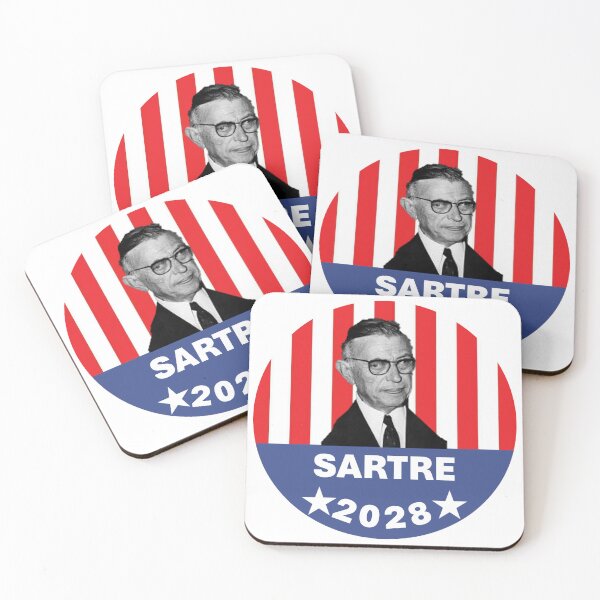 Item preview, Sartre 2028 sticker designed and sold by anythingbutbroicism.