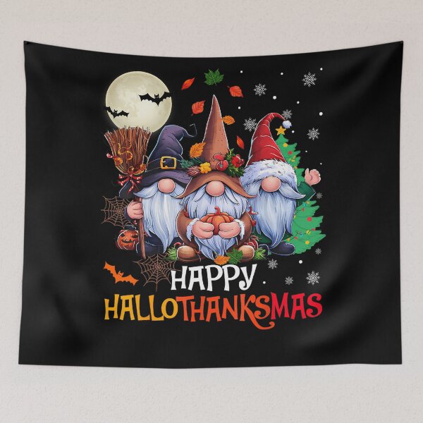 Item preview, Vintage Happy Tree 2025 Christmas Hallothanksmas Merry designed and sold by JamieFmorriSS.