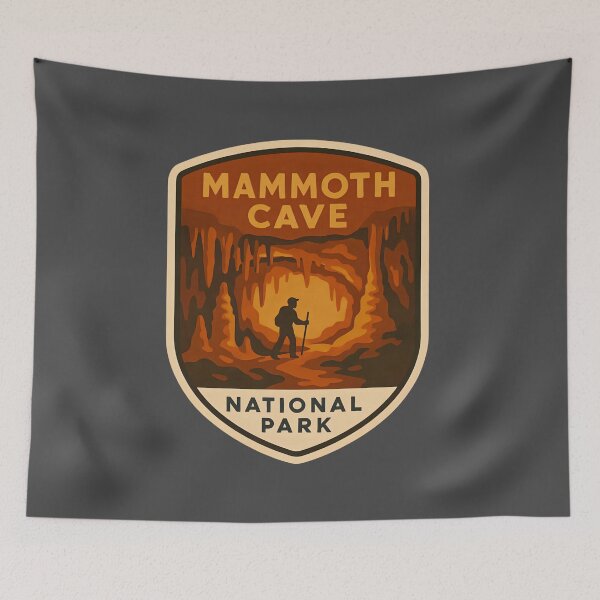 Item preview, Vintage American National Park Print: Mammoth Cave designed and sold by PinUpPizzazz.