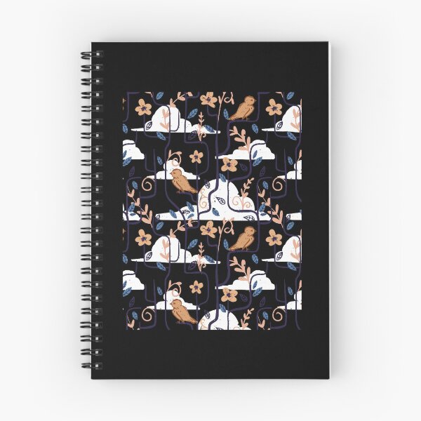 Item preview, Birds and Leaves - Seamless Pattern designed and sold by ChameleonDirk.