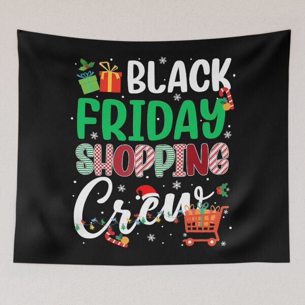 Item preview, Friday Black Funny Shopping Sale 2025 Happy Holiday Christmas designed and sold by Kraigsarina.