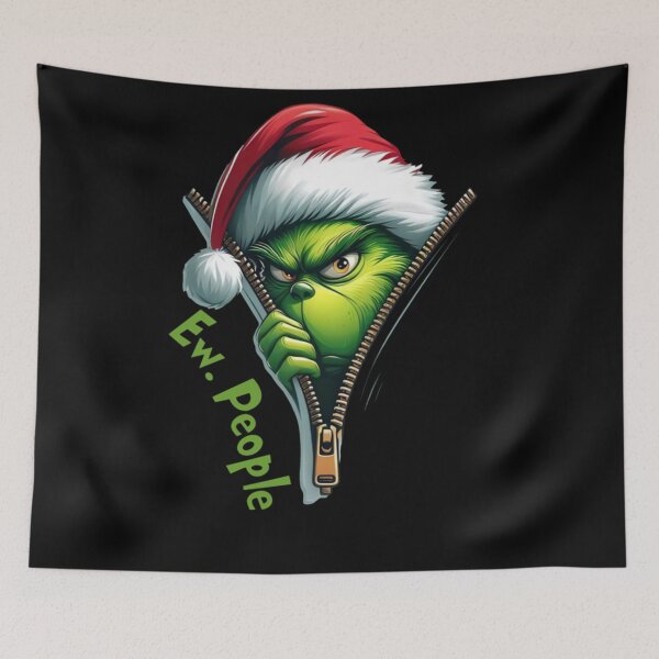 Item preview, Grinch Ew People Funny Christmas Anti-Social Holiday designed and sold by NoemiDonaldson.