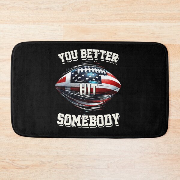 Item preview, You Better HIT Somebody American Flag Football Graphic Tee – Patriotic Football Shirt for Men & Women designed and sold by LashondaGreen89.