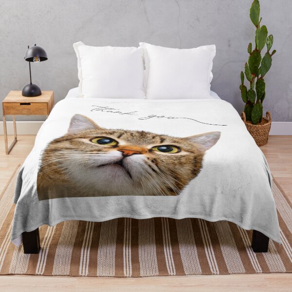 Item preview, Up-Close Cat's Big-Eyed "Thank You" designed and sold by Naturich.