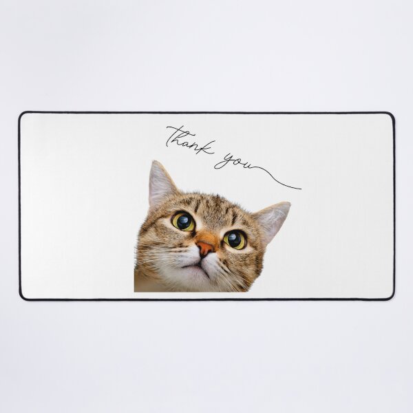 Item preview, Up-Close Cat's Big-Eyed "Thank You" designed and sold by Naturich.