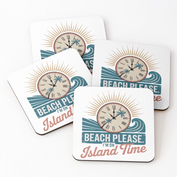 Item preview, Beach Please. Island Time designed and sold by CoastalCraze.