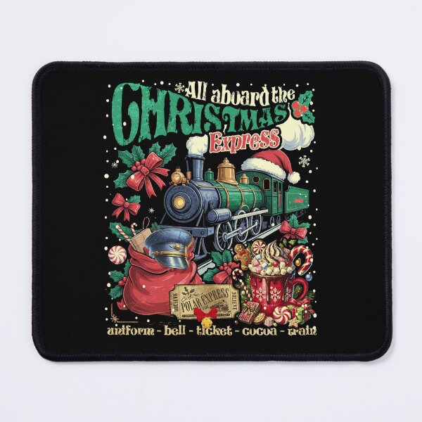 Item preview, All Aboard the Christmas express Train designed and sold by MackenzieBin.