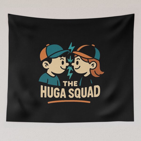 Item preview, The Huga Squad — Teamwork Power-Up Design designed and sold by AlvixVerse.