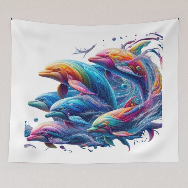 Item preview, Glowing Dolphin Art designed and sold by GloriousArtSKD.