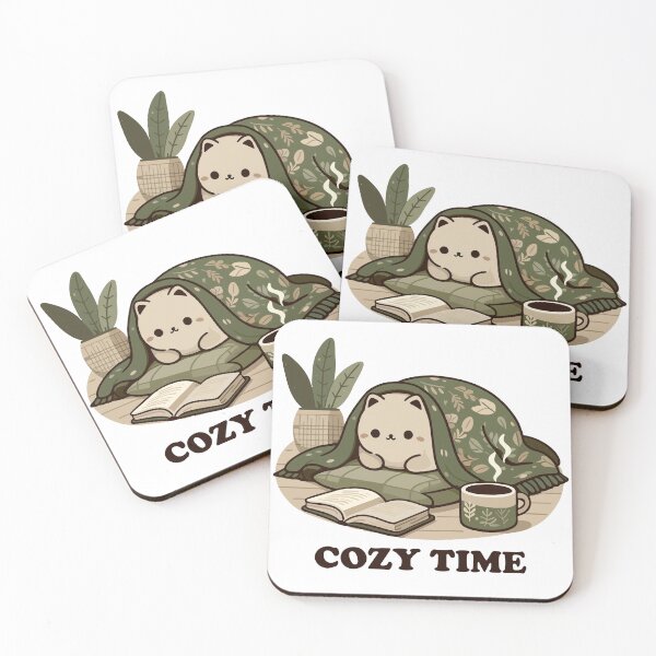 Item preview, Cozy Time Cat designed and sold by Pixelmancy.