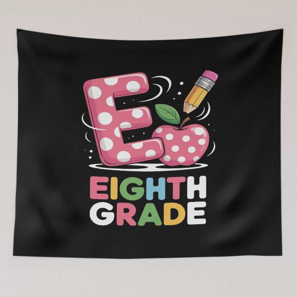 Item preview, E Is For Eighth Grade Teacher Pencil Apple Back To School designed and sold by August4Laughs25.