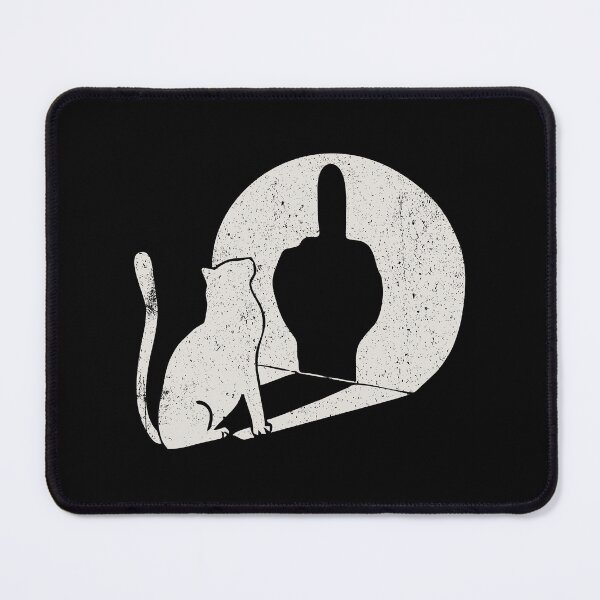 Item preview, Cat Middle Finger - Funny Shadow Light Sarcasm Humor designed and sold by mazenyverxa.