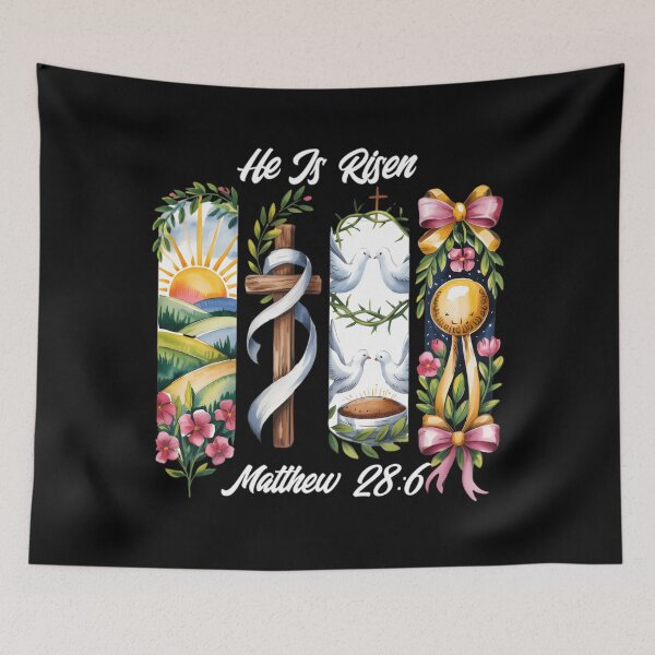 Item preview, the Christianity his dead to resurrection used especially being Christ, crucified. the during is Jesus after in Easter, celebrate of It resurrection commonly from commemorating designed and sold by JUSchallerArt.