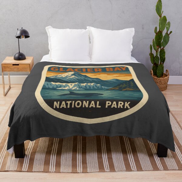 Item preview, Vintage American National Park Print: Glacier Bay designed and sold by PinUpPizzazz.