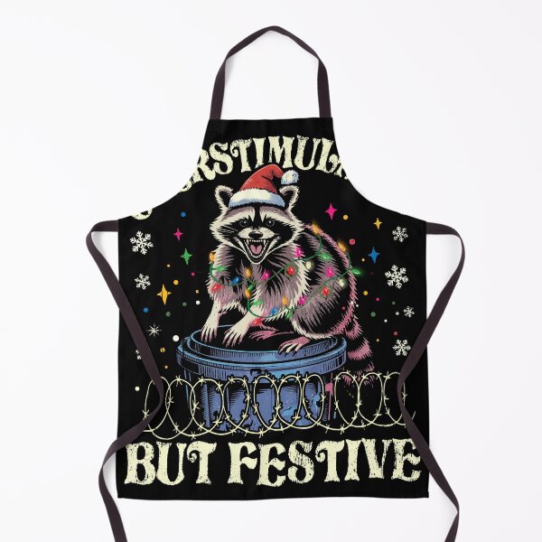 Item preview, overstimulated but festive raccoon christmas designed and sold by MackenzieBin.
