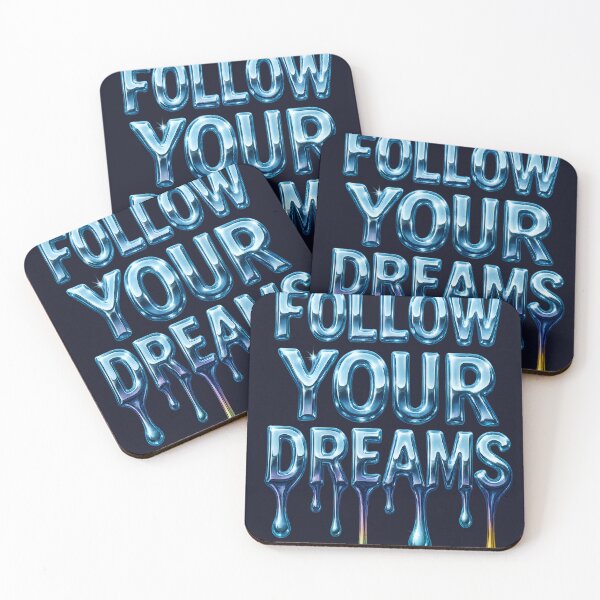 Item preview, FOLLOW YOUR DREAMS – Ice Chrome Drip Motivation designed and sold by Savannarojas.
