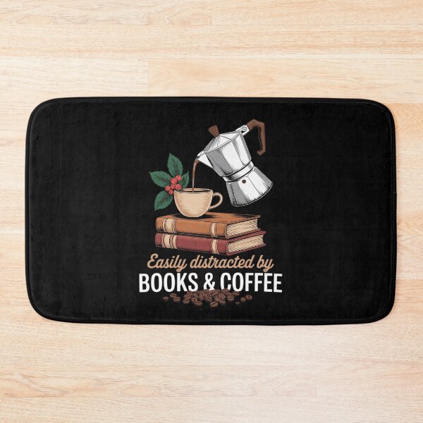 Item preview, Easily Distracted by Books & Coffee Readers Cozy designed and sold by August4Laughs25.