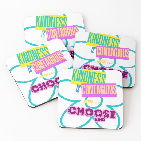 Item preview, Kindness Is Contagious So Choose Kind – Retro Positive Quote Design designed and sold by KaleBrownie.