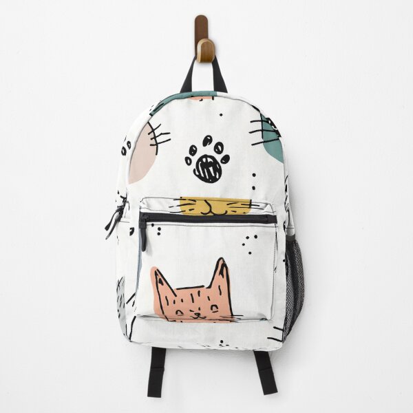 Item preview, Playful Doodle Cat Face Pattern designed and sold by Pixelmancy.