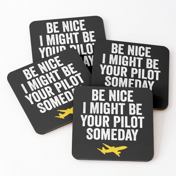 Item preview, Be Nice I Might Be Your Pilot Someday - Funny Aviation Aircraft Gift designed and sold by manueldila.