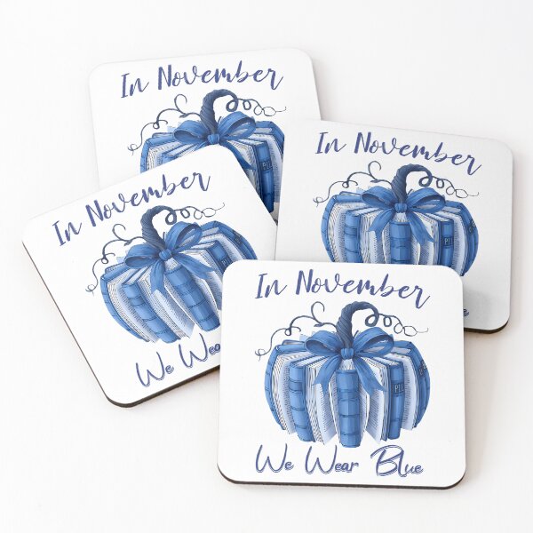 Item preview, Style Quote Bow November Blue Vintage Month Support designed and sold by Williammarger.