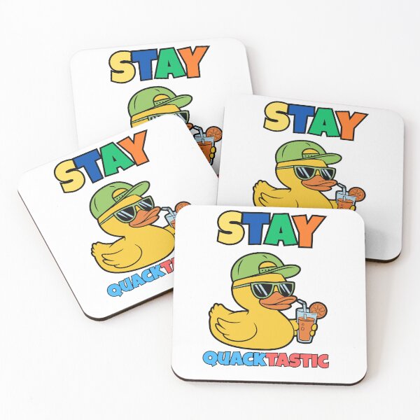 Item preview, Stay Quacktastic - Cool Retro Funny Duck with Sunglasses and Juice designed and sold by SaadArtCo.