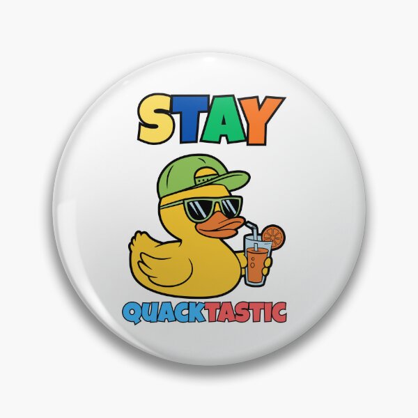 Item preview, Stay Quacktastic - Cool Retro Funny Duck with Sunglasses and Juice designed and sold by SaadArtCo.