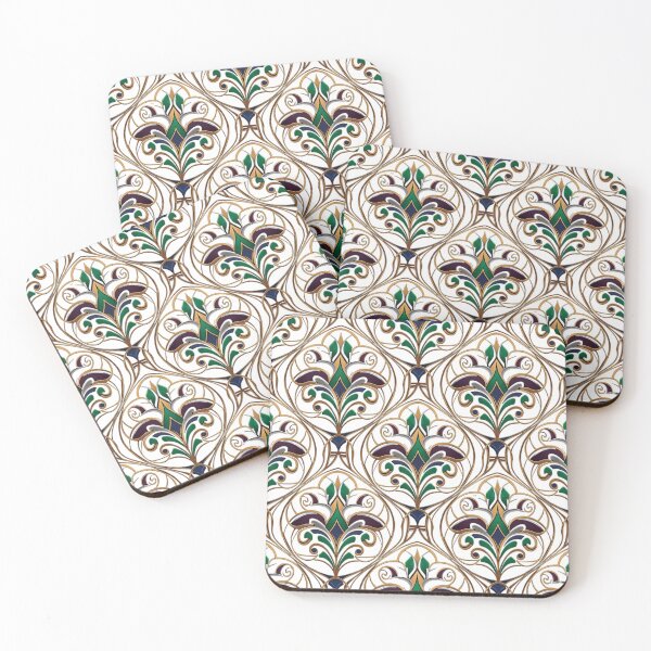 Item preview, "Regal Baroque Opulence: Jeweled Filigree Seamless Pattern" designed and sold by MonaRose_Art.