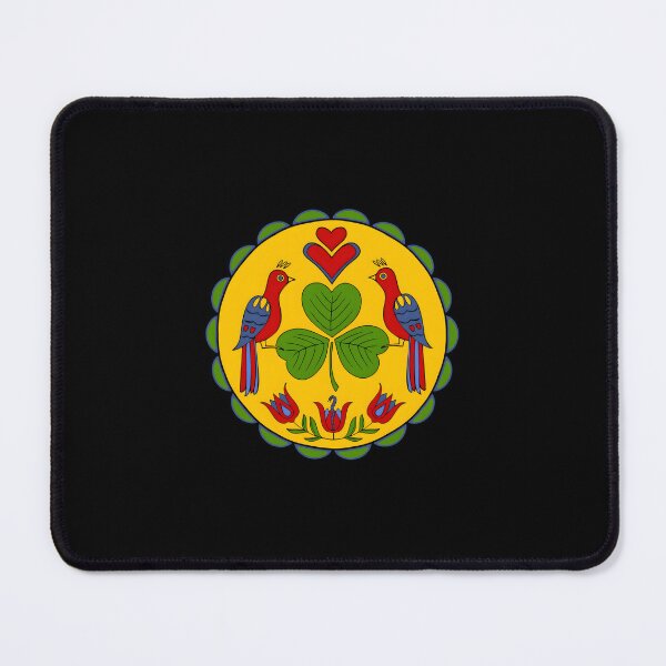 Item preview, Amish Hex Sign — Garden Distelfinks & Clover Hearts designed and sold by RobertSlaught.