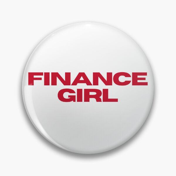 Item preview, RED FINANCE GIRL BUSINESS STICKER designed and sold by ha11e11.