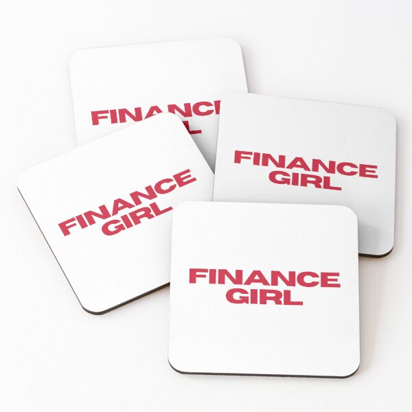 Item preview, RED FINANCE GIRL BUSINESS STICKER designed and sold by ha11e11.
