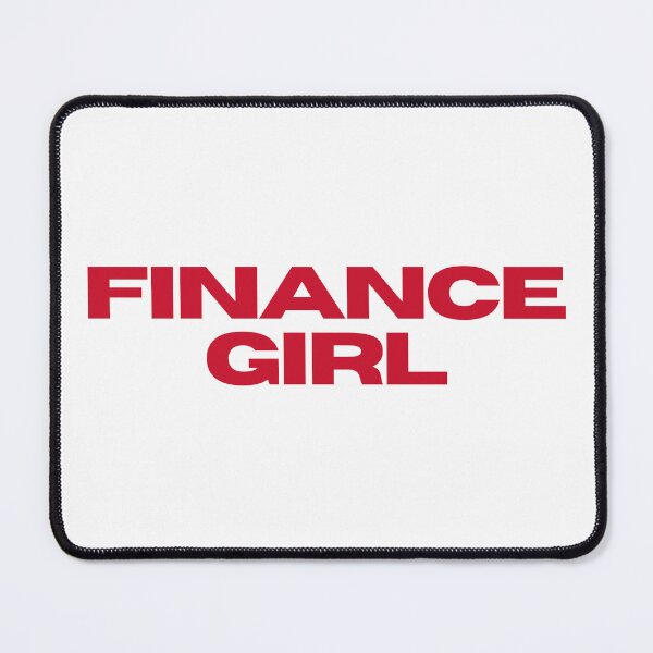 Item preview, RED FINANCE GIRL BUSINESS STICKER designed and sold by ha11e11.