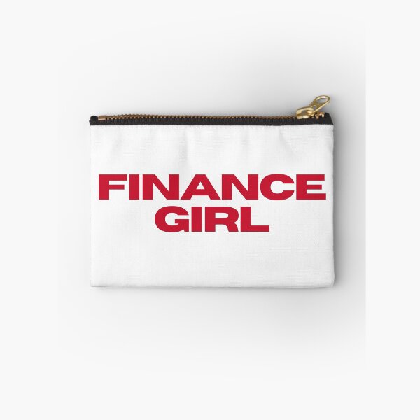 Item preview, RED FINANCE GIRL BUSINESS STICKER designed and sold by ha11e11.