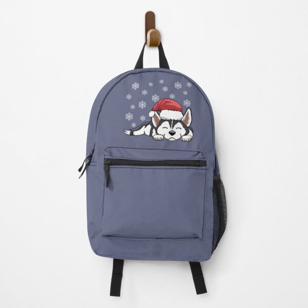 Item preview, Christmas Santa Cute Siberian Husky Dog Puppy designed and sold by Jaudaux Designs.