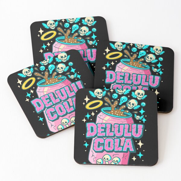 Item preview, Delulu Cola – Sinister Snacks Creepy-Cute Parody | Beautifully Blaze by Tamisha Cromwell designed and sold by October Forever.