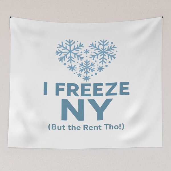 Item preview, I Freeze NY – A Cool Take on New York Winter Holidays designed and sold by Globalcitytees.