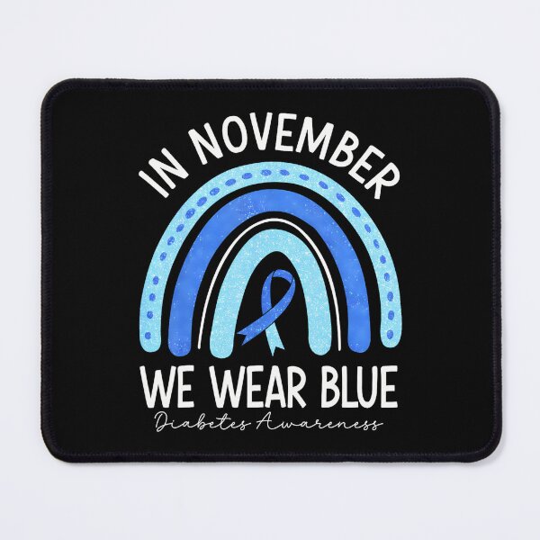 Item preview, Month November Style Vintage Quote Blue Support Bow designed and sold by Williammarger.