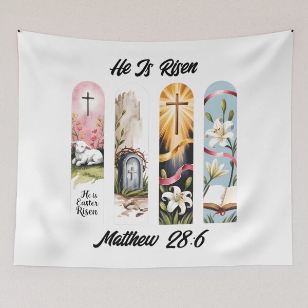 Item preview, commemorating in crucified. the commonly celebrate Christianity the resurrection Jesus used Easter, It of from especially his dead Christ, resurrection after being to is during designed and sold by JUSchallerArt.