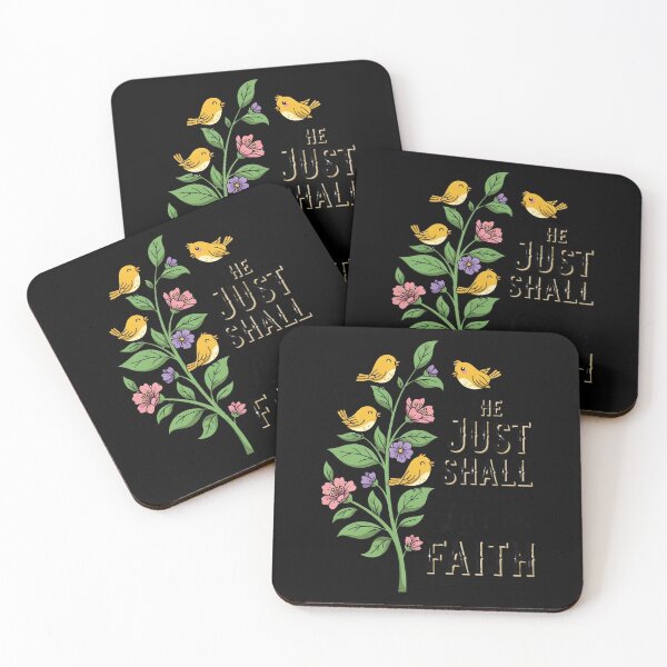 Item preview, The Just Shall Live by Faith — Floral Birds designed and sold by RobertSlaught.