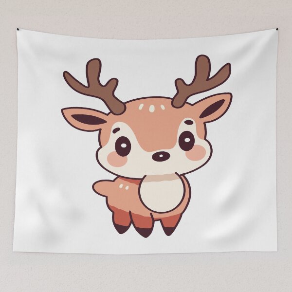 Item preview, Baby Rudolph is a cute animal character perfect for winter days. designed and sold by ModHaven.