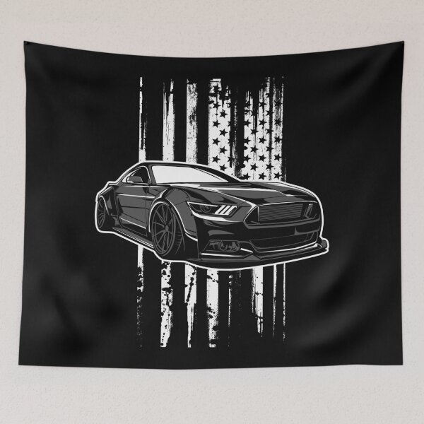Item preview, American Muscle – Black Beast on the Road designed and sold by pixorygraphix.