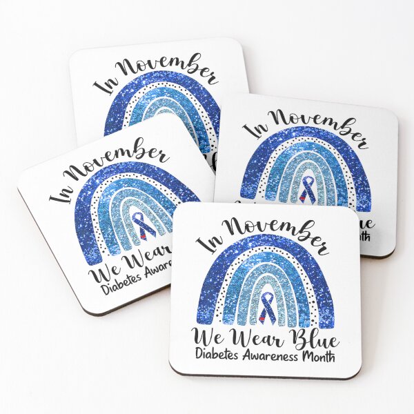 Item preview, Vintage November Support Style Quote Bow Blue Month designed and sold by Williammarger.
