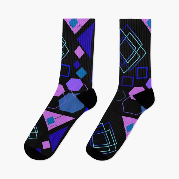 Item preview, Abstract Geometric Shapes Pattern | Blue & Purple Modern Design designed and sold by digitaldemart.