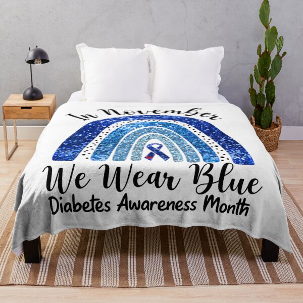 Item preview, Vintage November Support Style Quote Bow Blue Month designed and sold by Williammarger.