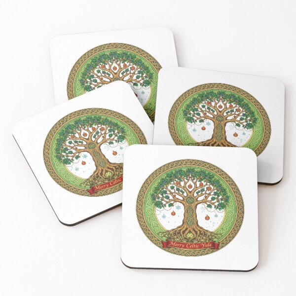 Item preview, Merry Celtic Yule – Tree of Life Winter Solstice Design designed and sold by CelticSoulShop.