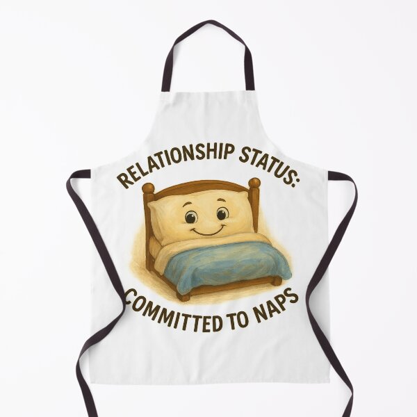 Item preview, Relationship Status: Committed to Naps – Cozy Happy Bed Funny Design designed and sold by TheJoyfulPen.