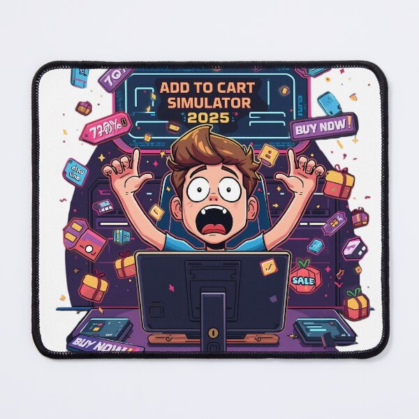 Item preview, Add to Cart Simulator 2025 – Funny Black Friday Gamer Design designed and sold by ShirtHatch.