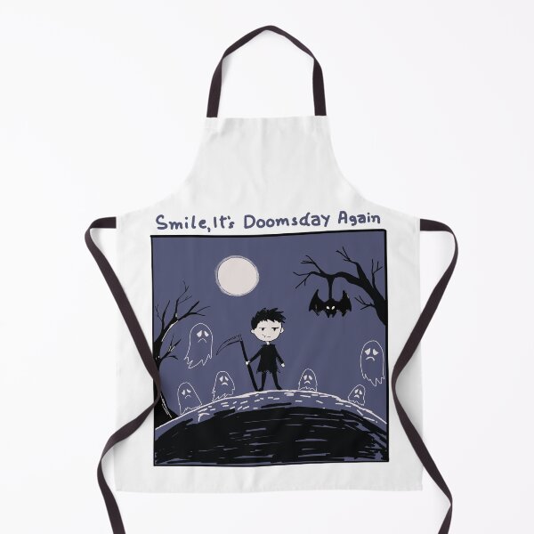 Item preview, Funny Grim Reaper Comic Shirt – Smile It’s Doomsday Again designed and sold by Popstudio85.